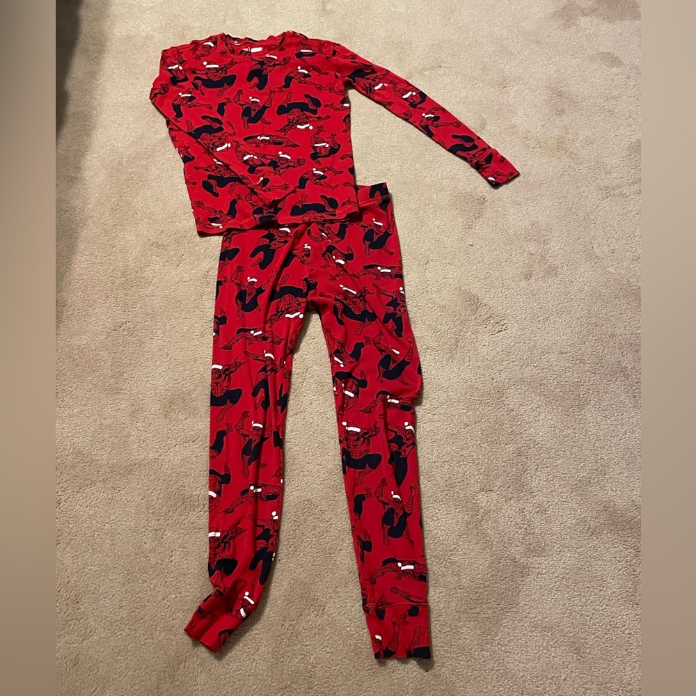 Gap Kids, size 14 Christmas Pjs with Spiderman